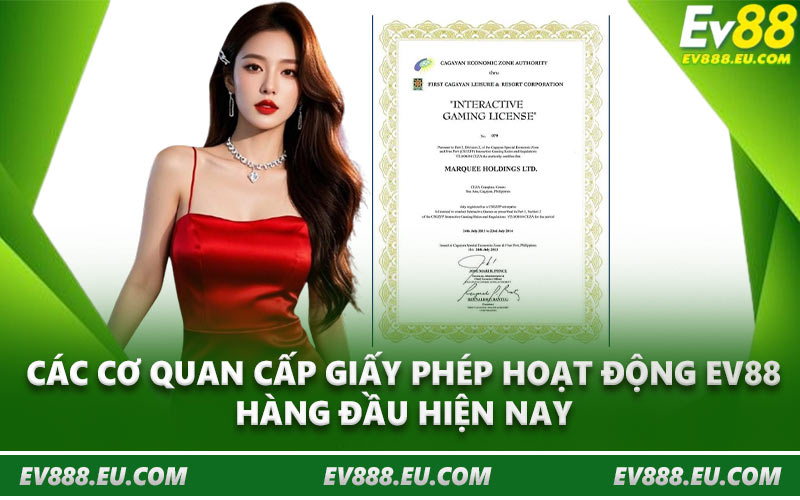 Các cơ quan cấp giấy phép hoạt động EV88 hàng đầu hiện nay