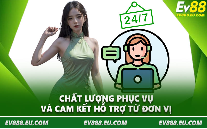 Chất lượng phục vụ và cam kết hỗ trợ từ đơn vị